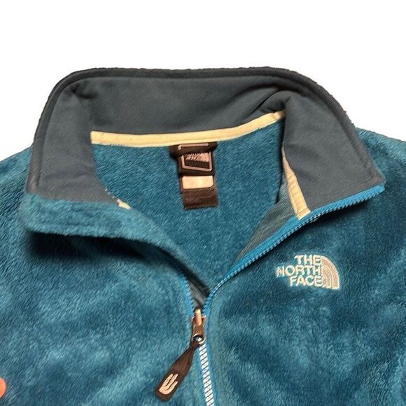 The North Face zip soft fleece jacket w pockets & cinchable bottom - Picture 3 of 13